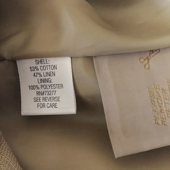 Safari Linen/Cotton Blazer by Dana Buchman - Picture 7 of 7